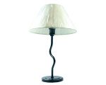Abajur de Mesa Ferro Simples Branco e  Preto  Ref. 299