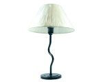 Abajur de Mesa Ferro Simples Branco e  Preto  Ref. 299